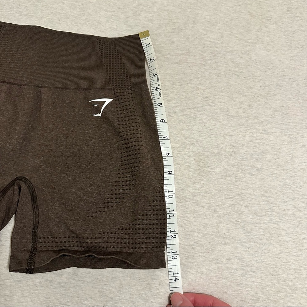 Gymshark Chocolate Brown Bike Shorts - Picture 5 of 5